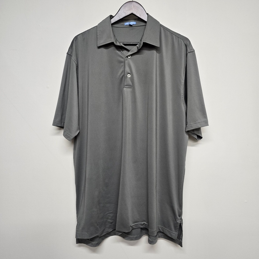 GenTeal Performance Polo Mens XL Grey Short Sleeve Stretch Golf Preppy